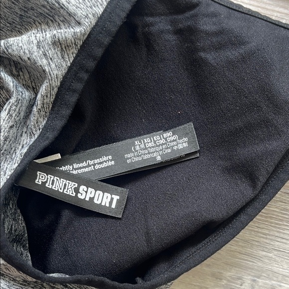 PINK Sport Gray Sports Bra Sizes XL - Picture 3 of 5